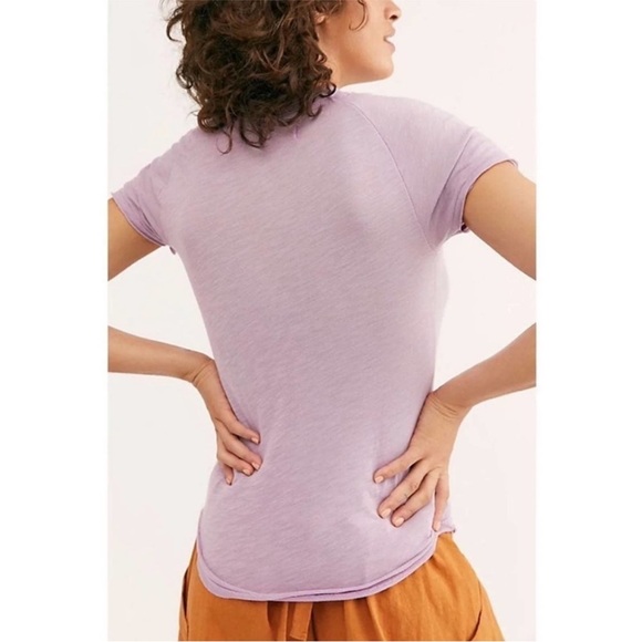Free People We The Free Sun Valley Tee in Purple size Large - Picture 3 of 7